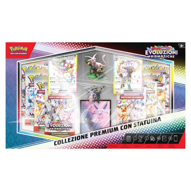 Scarlatto e Violetto Evoluzioni Prismatiche Collezione Premium con Statuina (IT)