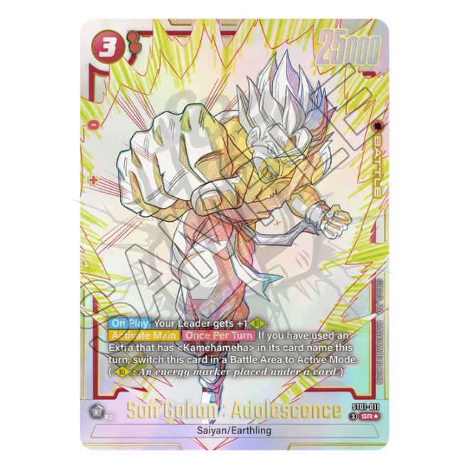 Son Gohan: Adolescence ST01-011 Super Rare SR Alternate Art - ENG