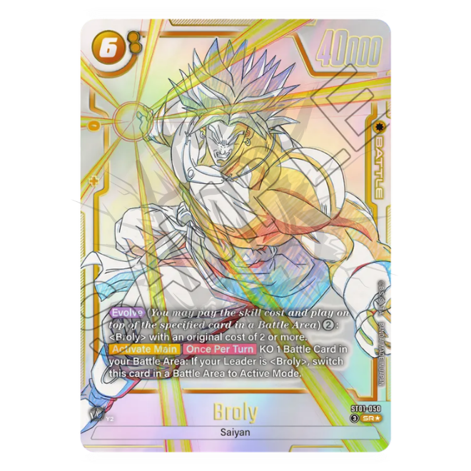 Broly ST01-050 Super Rare SR Alternate Art - ENG