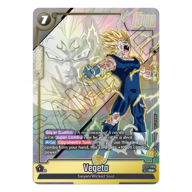 Vegeta ST01-066 Rare R Alternate Art - ENG