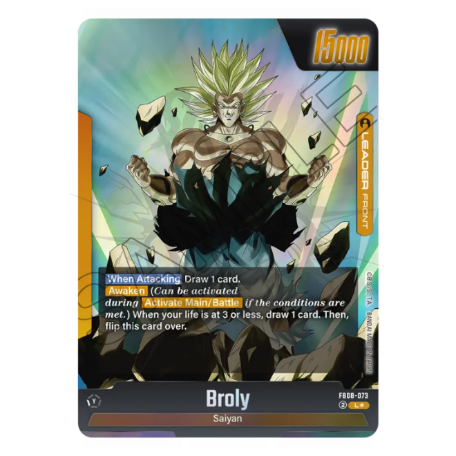 Broly ST01 FB08-073 Leader L Alternate Art - ENG