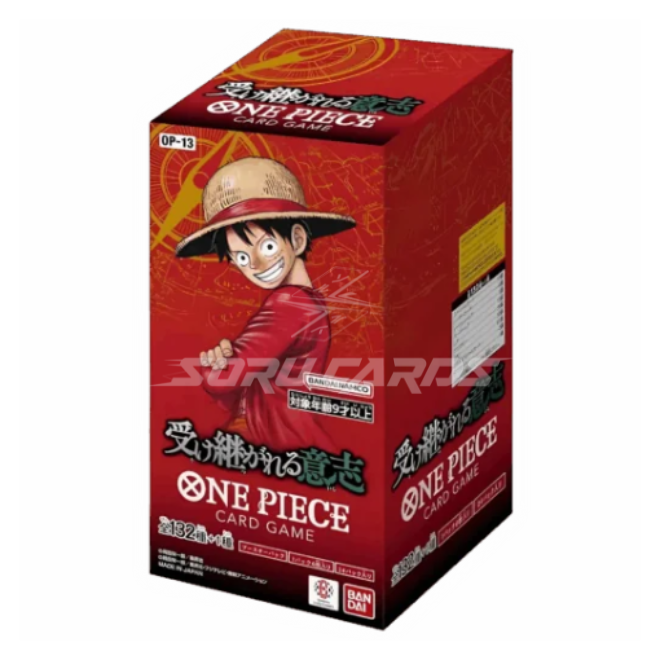 One Piece Card Game OP13 – Carrying on His Will Box 24 Booster JP