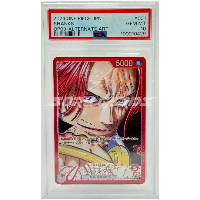 Shanks OP09-001 Leader Alternate Art – PSA 10 – JP