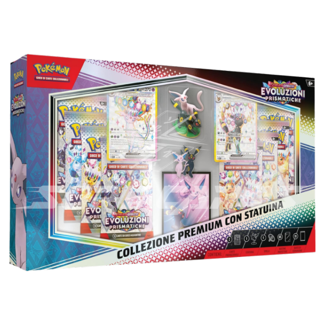 Scarlatto e Violetto Evoluzioni Prismatiche Collezione Premium con Statuina (IT)