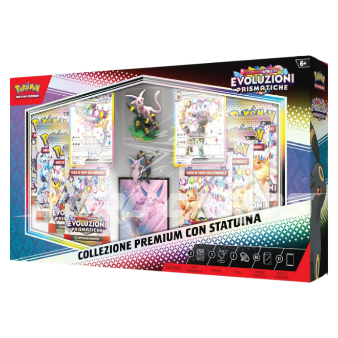 Scarlatto e Violetto Evoluzioni Prismatiche Collezione Premium con Statuina (IT)