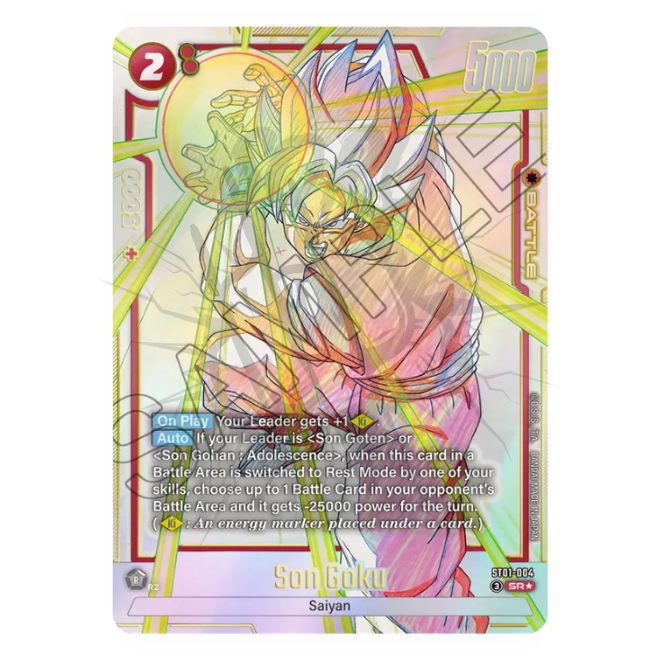Son Goku ST01-004 Super Rare SR Alternate Art - ENG
