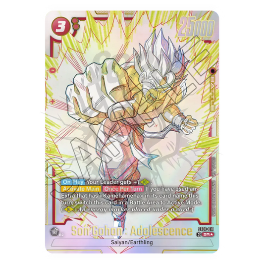 Son Gohan: Adolescence ST01-011 Super Rare SR Alternate Art - ENG