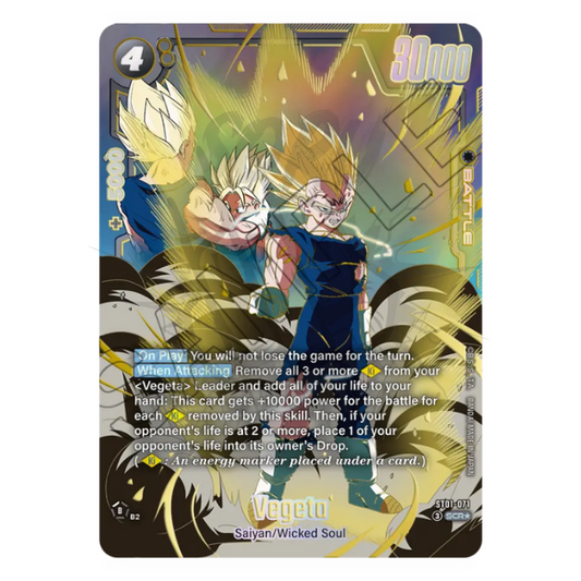 Vegeta ST01-071 Secret SCR Alternate Art - ENG