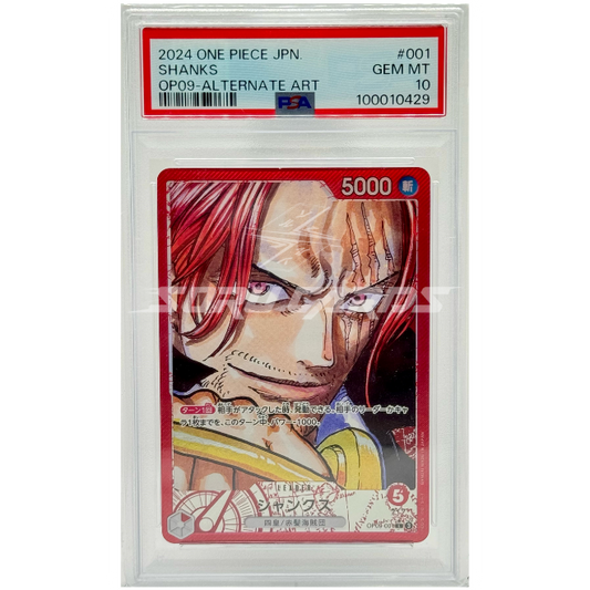 Shanks OP09-001 Leader Alternate Art – PSA 10 – JP