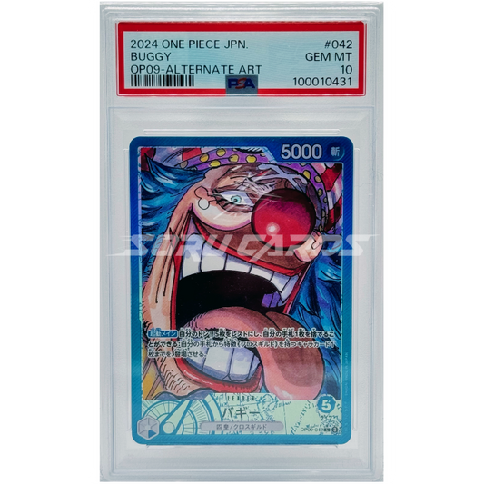Buggy OP09-042 Leader Alternate Art – PSA 10 – JP