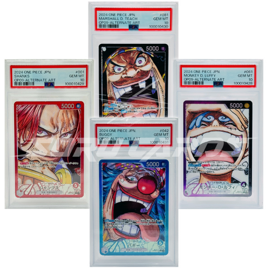 Bundle 4 Imperatori OP09 Leader Alternate Art – PSA 10 – JP