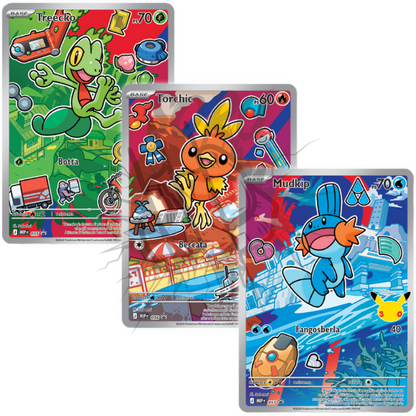 Pokemon Trio Carte Promo Starter Hoenn ITA – 30° Anniversario – Primi Compagni di Avventura Serie 3