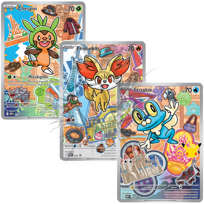 Pokemon Trio Carte Promo Starter Kalos ITA – 30° Anniversario – Primi Compagni di Avventura Serie 3