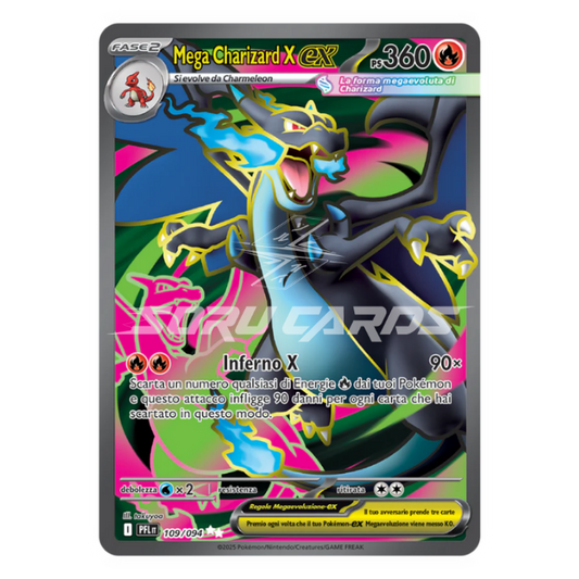 Mega Charizard X ex 109/094 ITA - Fiamme Spettrali (PFL) - Full Art